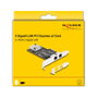 DeLOCK Tarjeta de Red PCI Express x2 RTL8126 5 Gigabit LAN, 2 Puertos RJ45, 5000 Mbit/s, PCIe 3.0, para PC/Server