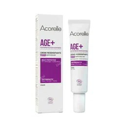 ACORELLE Crema Facial Redensificante SPF20 Age+ - Antiedad, Hidratante, Protección UVA/UVB y Luz Azul - Con Filtro Solar, Mejora Firmeza
