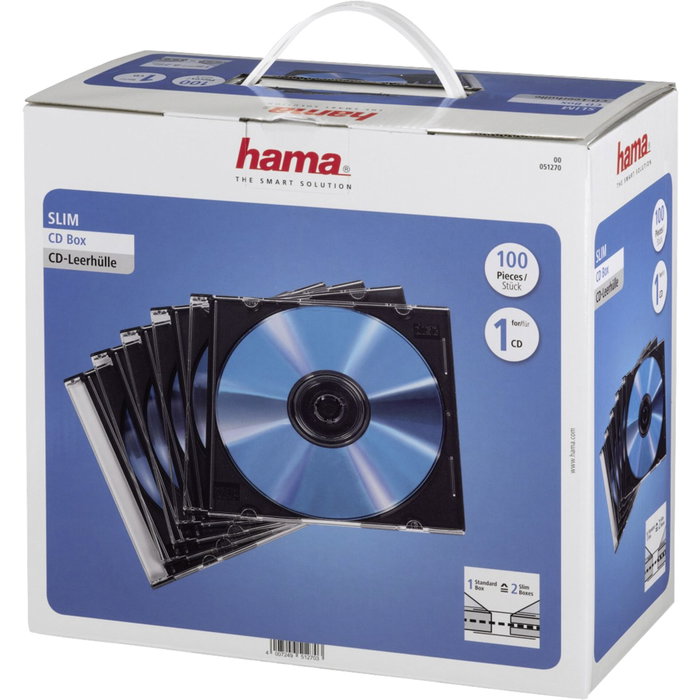 Hama Slim CD cajas negro 51270 Hama Slim CD cajas negro 51270