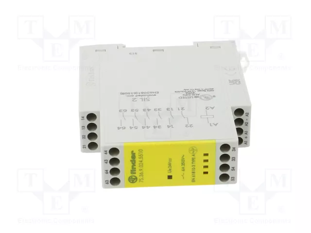 FINDER Relé de Seguridad Serie 7S 24VDC 6 Salidas FINDER Relé de Seguridad Serie 7S 24VDC 6 Salidas