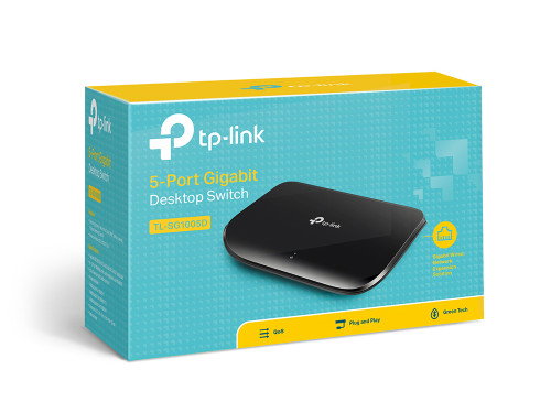 TP-Link TL-SG1005D Switch Gigabit de 5 Puertos Negro