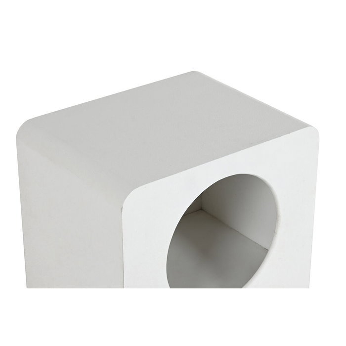 DKD Home Decor Mesita de Noche NICHO BLANC Blanco