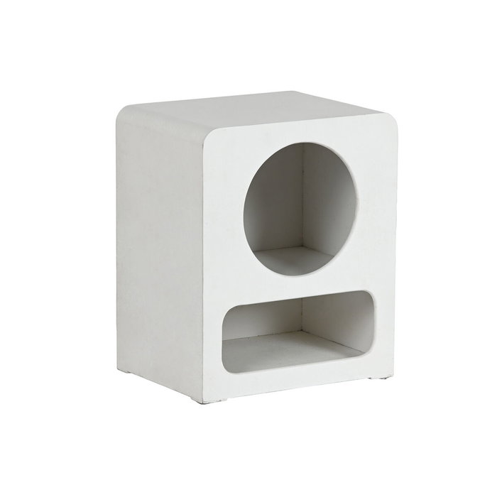 DKD Home Decor Mesita de Noche NICHO BLANC Blanco