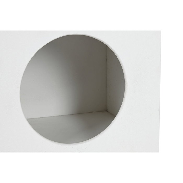 DKD Home Decor Mesita de Noche NICHO BLANC Blanco
