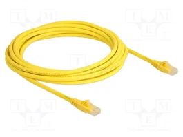 DeLOCK Cable Ethernet Cat.6a U/UTP Fast Tracing 5 m Amarillo