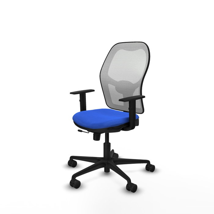 PIQUERAS Y CRESPO Silla de oficina Jorquera con mecanismo Sincro/Traslack, Azul y Blanco PIQUERAS Y CRESPO Silla de oficina Jorquera con mecanismo Sincro/Traslack, Azul y Blanco