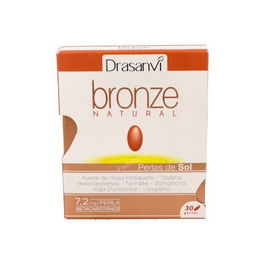 Drasanvi Bronze Natural 30 Perlas con Rosa Mosqueta, Tomate, Zanahoria y Alga Dunaliella para Protección Celular y Nutrición Solar