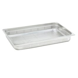 DBMARK - GPP11150 - Recipiente perforado GN 1/1 de acero inoxidable. Tamaño 32,5 x 53 cm. Profundidad 15 cm. Capacidad 20,8 L - Venta 1 unidad