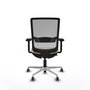 PIQUERAS Y CRESPO Silla de oficina Haches con mecanismo Sincro/Traslack, Crema y Gris