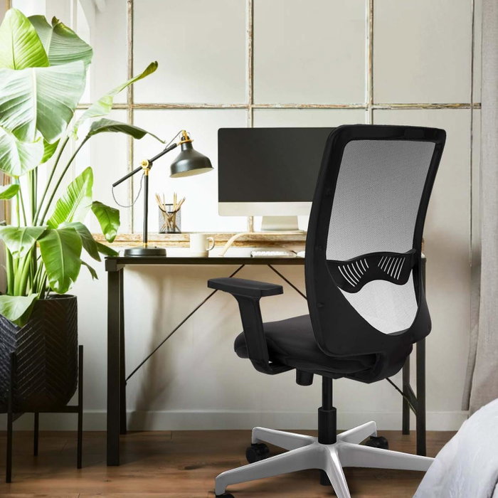 PIQUERAS Y CRESPO Silla de oficina Zulema con mecanismo Sincro, Rosa y Negro PIQUERAS Y CRESPO Silla de oficina Zulema con mecanismo Sincro, Rosa y Negro
