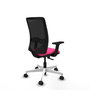 PIQUERAS Y CRESPO Silla de oficina Zulema con mecanismo Sincro, Rosa y Negro