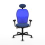 PIQUERAS Y CRESPO Silla de oficina Jorquera con mecanismo Sincro/Traslack en Azul