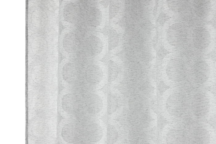 DKD Home Decor Cortina de Poliéster 140x260 con 8 Anillas Gris Claro DKD Home Decor Cortina de Poliéster 140x260 con 8 Anillas Gris Claro