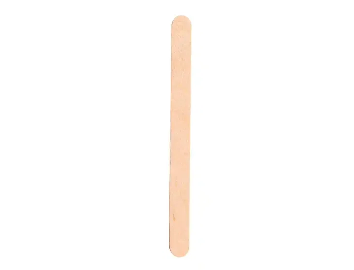 Liderpapel Palillo de madera color natural 15 x 1,8 cm, bolsa de 50 unidades