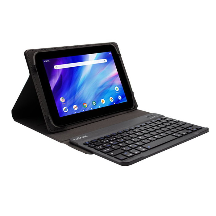 Nilox Funda con Teclado Bluetooth para Tablet 9.7" a 10.5" Universal Negra Nilox Funda con Teclado Bluetooth para Tablet 9.7" a 10.5" Universal Negra