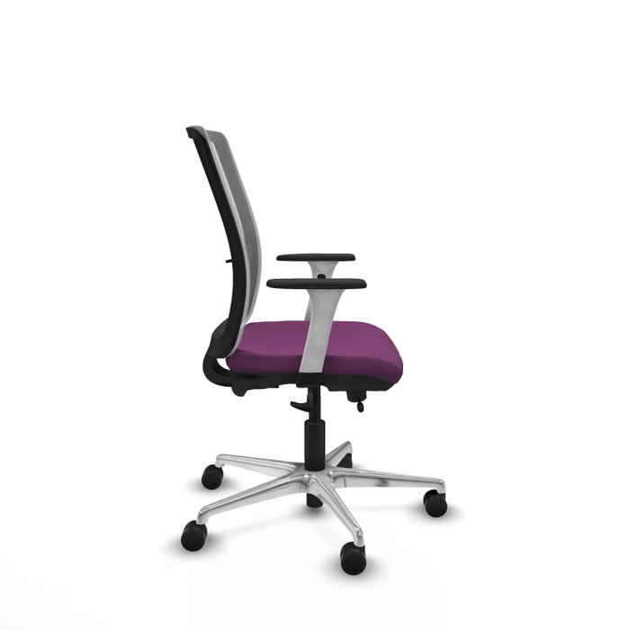 PIQUERAS Y CRESPO Silla de oficina Haches con mecanismo Sincro/Traslack, Morado y Gris PIQUERAS Y CRESPO Silla de oficina Haches con mecanismo Sincro/Traslack, Morado y Gris