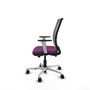PIQUERAS Y CRESPO Silla de oficina Haches con mecanismo Sincro/Traslack, Morado y Gris