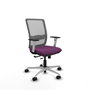 PIQUERAS Y CRESPO Silla de oficina Haches con mecanismo Sincro/Traslack, Morado y Gris