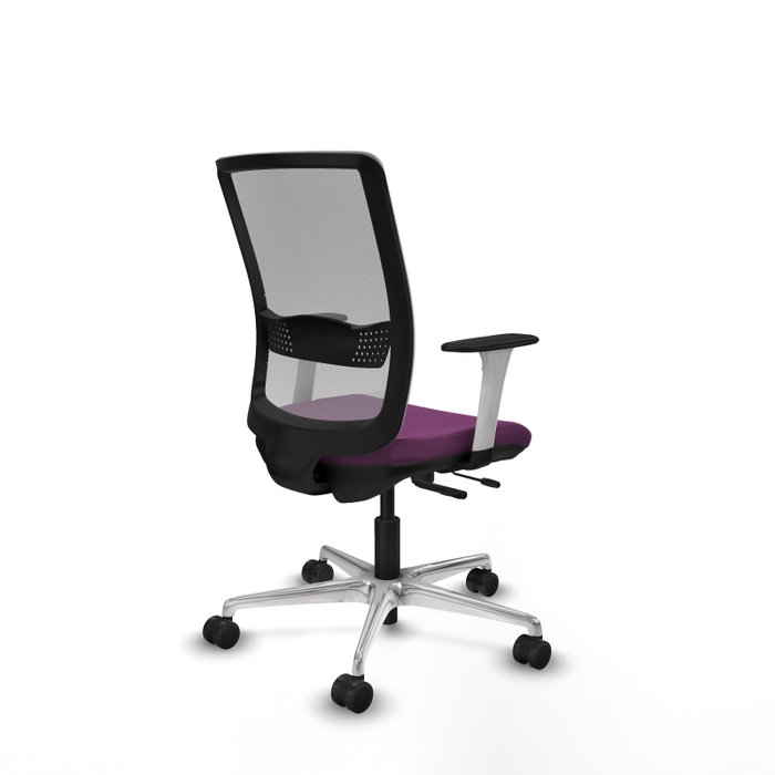 PIQUERAS Y CRESPO Silla de oficina Haches con mecanismo Sincro/Traslack, Morado y Gris PIQUERAS Y CRESPO Silla de oficina Haches con mecanismo Sincro/Traslack, Morado y Gris