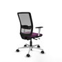PIQUERAS Y CRESPO Silla de oficina Haches con mecanismo Sincro/Traslack, Morado y Gris