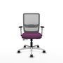 PIQUERAS Y CRESPO Silla de oficina Haches con mecanismo Sincro/Traslack, Morado y Gris