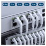 Extralink Patchcord LAN Cat.6A U/FTP 1m Blanco