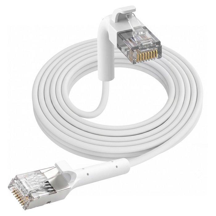 Extralink Patchcord LAN Cat.6A U/FTP 1m Blanco