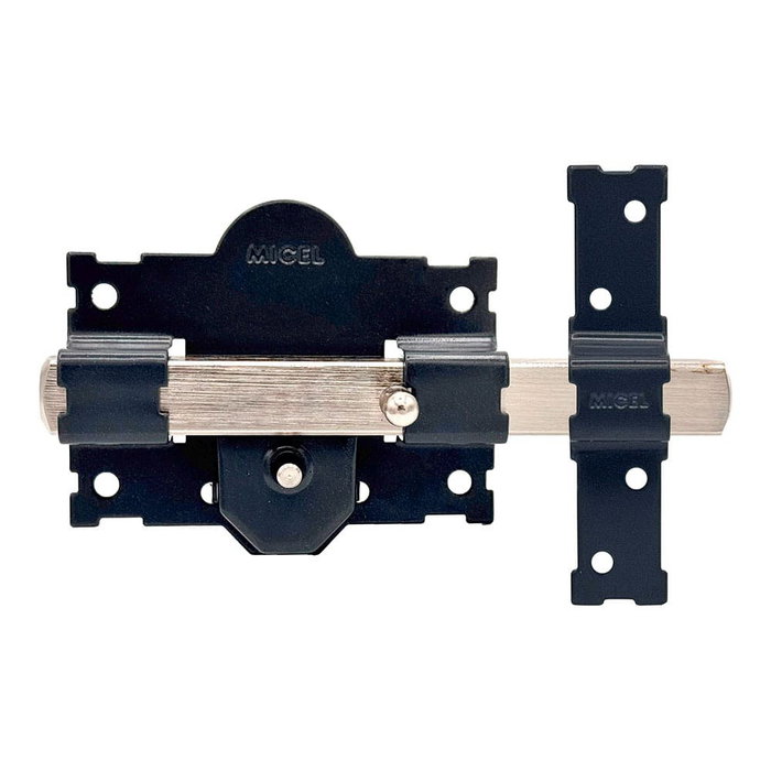 Micel Cerrojo de Seguridad para Sobreponer Crr06, Acero Gris, 105x50 mm