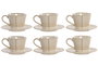 DKD Home Decor Cafe Urban Beige 17 x 35 x 20 cm Set de 6