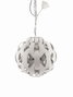 DKD Home Decor Lámpara de Techo Rugosa Beige en Metal