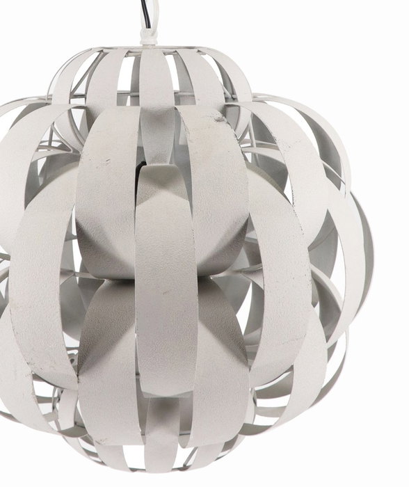 DKD Home Decor Lámpara de Techo Rugosa Beige en Metal DKD Home Decor Lámpara de Techo Rugosa Beige en Metal