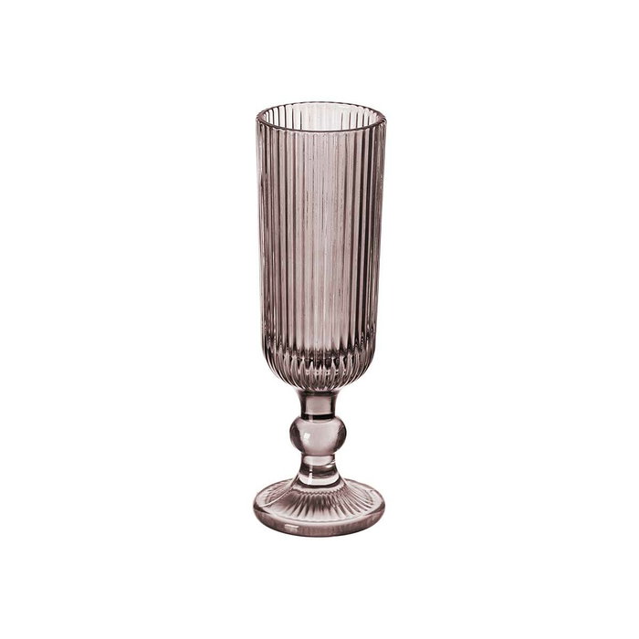Copa de champán Vivalto Gris Rosa Vidrio 160 ml Rayas (6 Unidades)