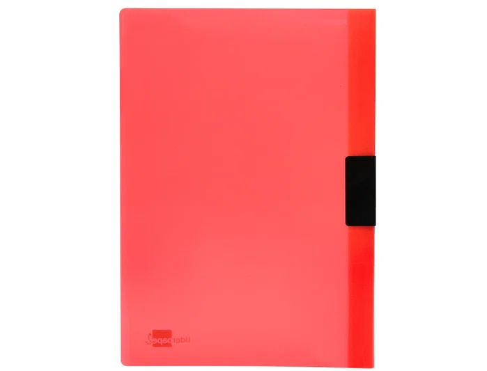 Liderpapel Carpeta Dossier con Pinza Lateral Rojo Translúcido DIN A4 Liderpapel Carpeta Dossier con Pinza Lateral Rojo Translúcido DIN A4