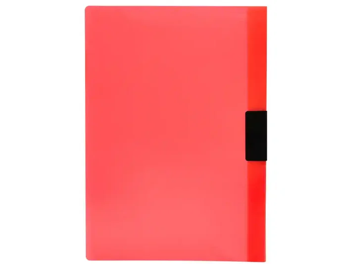 Liderpapel Carpeta Dossier con Pinza Lateral Rojo Translúcido DIN A4 Liderpapel Carpeta Dossier con Pinza Lateral Rojo Translúcido DIN A4