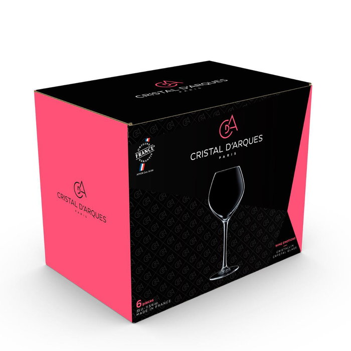 Caja 4 Copas Vino Cristalín Wine Emotions Cristal d'Arques 35 cL