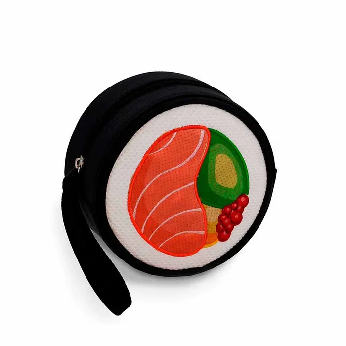 Oh My Pop Monedero Sushi Maki Negro 9x9x4.5 cm PVC