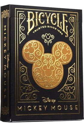 Fournier Baraja de Cartas Bicycle Disney Black and Gold Mickey Mouse