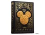 Fournier Baraja de Cartas Bicycle Disney Black and Gold Mickey, Lujo y Estilo con Estampado Dorado