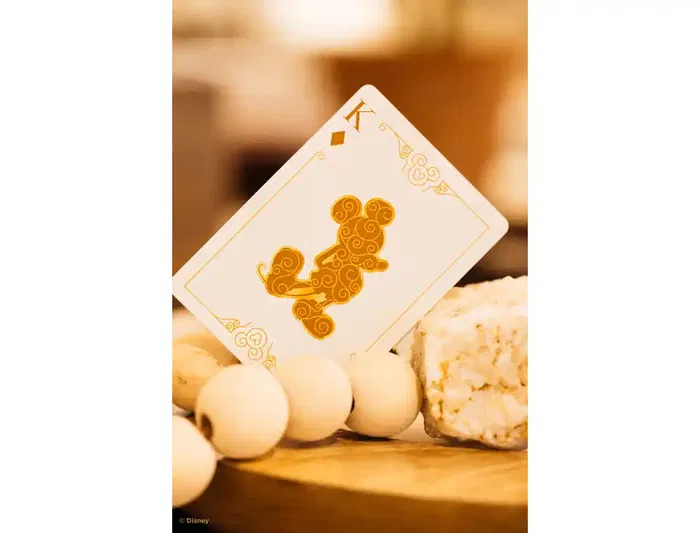 Fournier Baraja de Cartas Bicycle Disney Black and Gold Mickey, Lujo y Estilo con Estampado Dorado