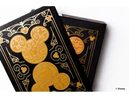 Fournier Baraja de Cartas Bicycle Disney Black and Gold Mickey, Lujo y Estilo con Estampado Dorado
