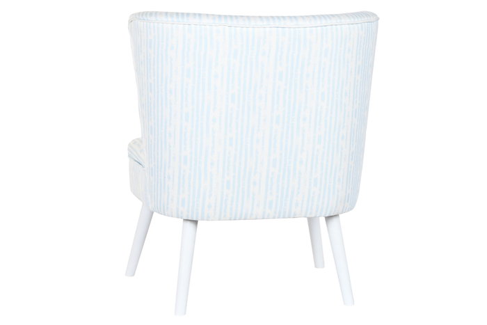 DKD Home Decor Sillon Mediterraneo Azul Blanco 67 x 85 x 73 cm