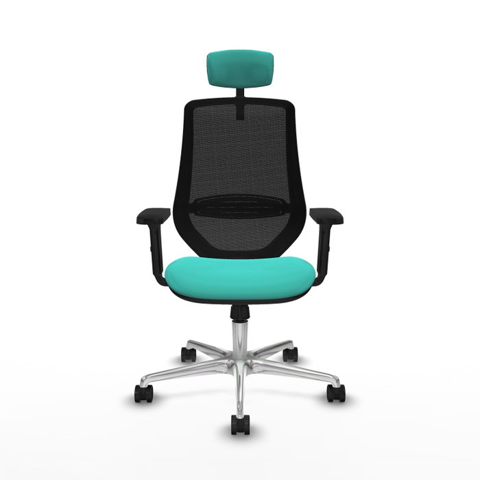 PIQUERAS Y CRESPO Silla de oficina Mardos con mecanismo Sincro, Turquesa y Negro PIQUERAS Y CRESPO Silla de oficina Mardos con mecanismo Sincro, Turquesa y Negro