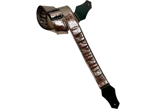 GETM Correa para Guitarra/Bajo Distressed Vernice Pewter - Nailon, Piel, Polipiel Ajustable hasta 165 cm