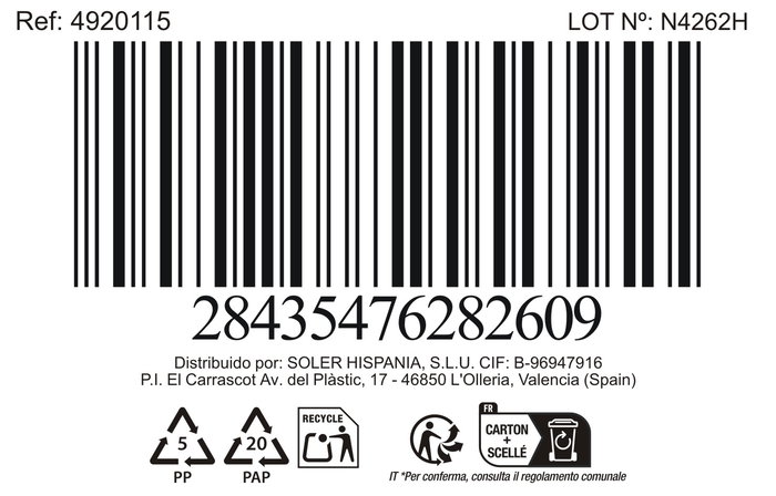 La Mediterranea Bandeja Oval 25 x 12 cm Azul "Almudena" Md (24 Unidades)