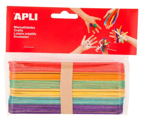 Apli Palo De Polo 150x18 mm Colores Surtidos -40U- Apli Palo De Polo 150x18 mm Colores Surtidos -40U-