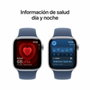 Apple Watch Series 10 GPS + Cellular 42mm Aluminio Plateado con Correa Deportiva Azul Denim