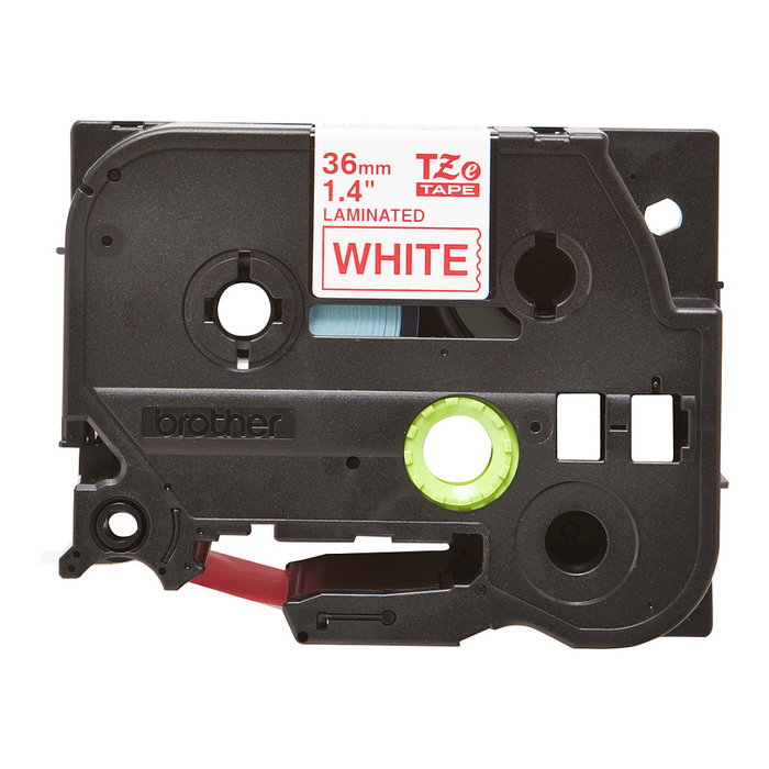 Brother Cinta Laminada TZe-262 36mm Rojo sobre Blanco Brother Cinta Laminada TZe-262 36mm Rojo sobre Blanco