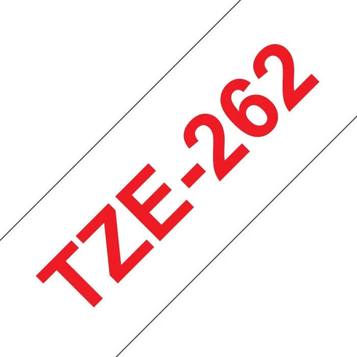 Brother TZe-262 Cinta Laminada 36mm Rojo sobre Blanco