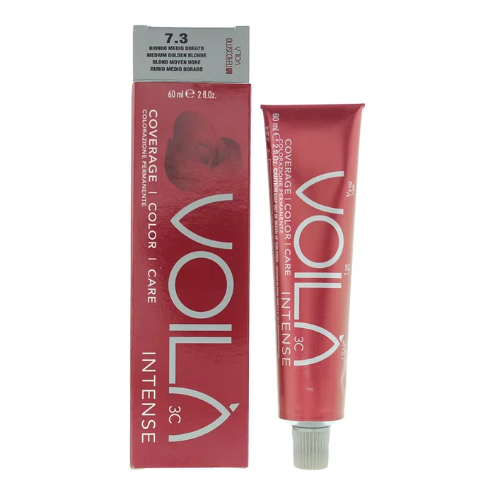Intercosmo Voila 3C Intense Tinte Permanente 7.3 Medium Golden Blonde 60 ml Intercosmo Voila 3C Intense Tinte Permanente 7.3 Medium Golden Blonde 60 ml