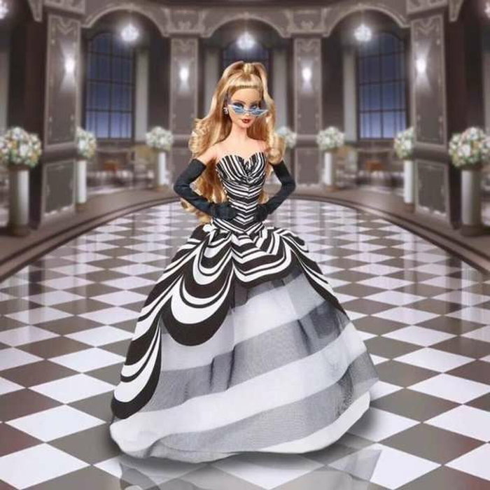 Mattel Barbie Signature 65 Aniversario Muñeca Rubia HRM58